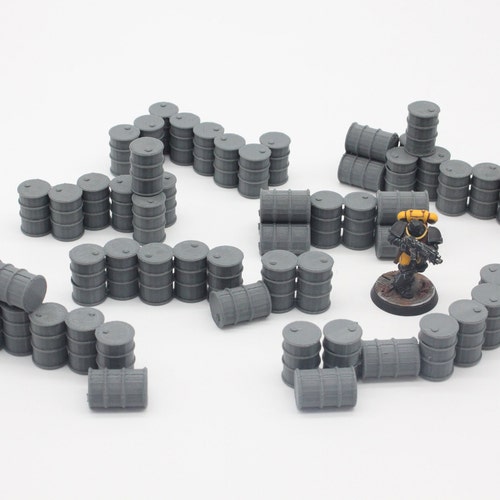 Crates &amp; Barrels (3 Rectangular Crates, 3 Barrels) 28mm / 1:48 / O / On30 &ndash; Winterdyne Commission Modelling