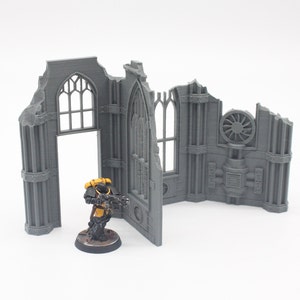 3D Printed Large Gothic Ruin Scenery Scatter Terrain for 28mm Tabletop Miniature Wargames