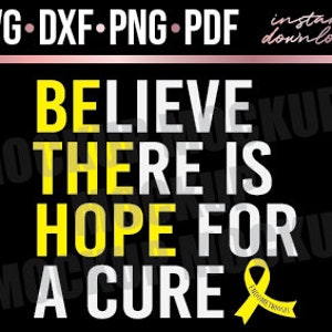 Cure Endometriosis, Be the Hope, Endometriosis, Endo, Endo SVG, Invisible Illness, Chronic Illness, Cut File, svg, dxf, png, pdf