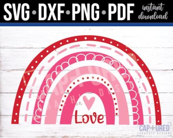 Valentine’s Day Rainbow Happy Valentine’s Day Love | Etsy