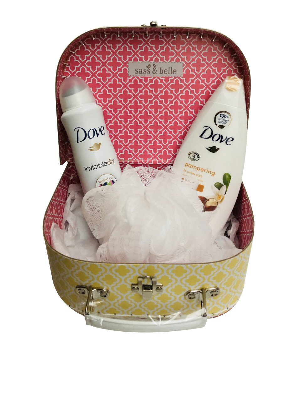 DOVE Body Wash Moisturiser Bath Puff Beauty Pamper Hamper Etsy