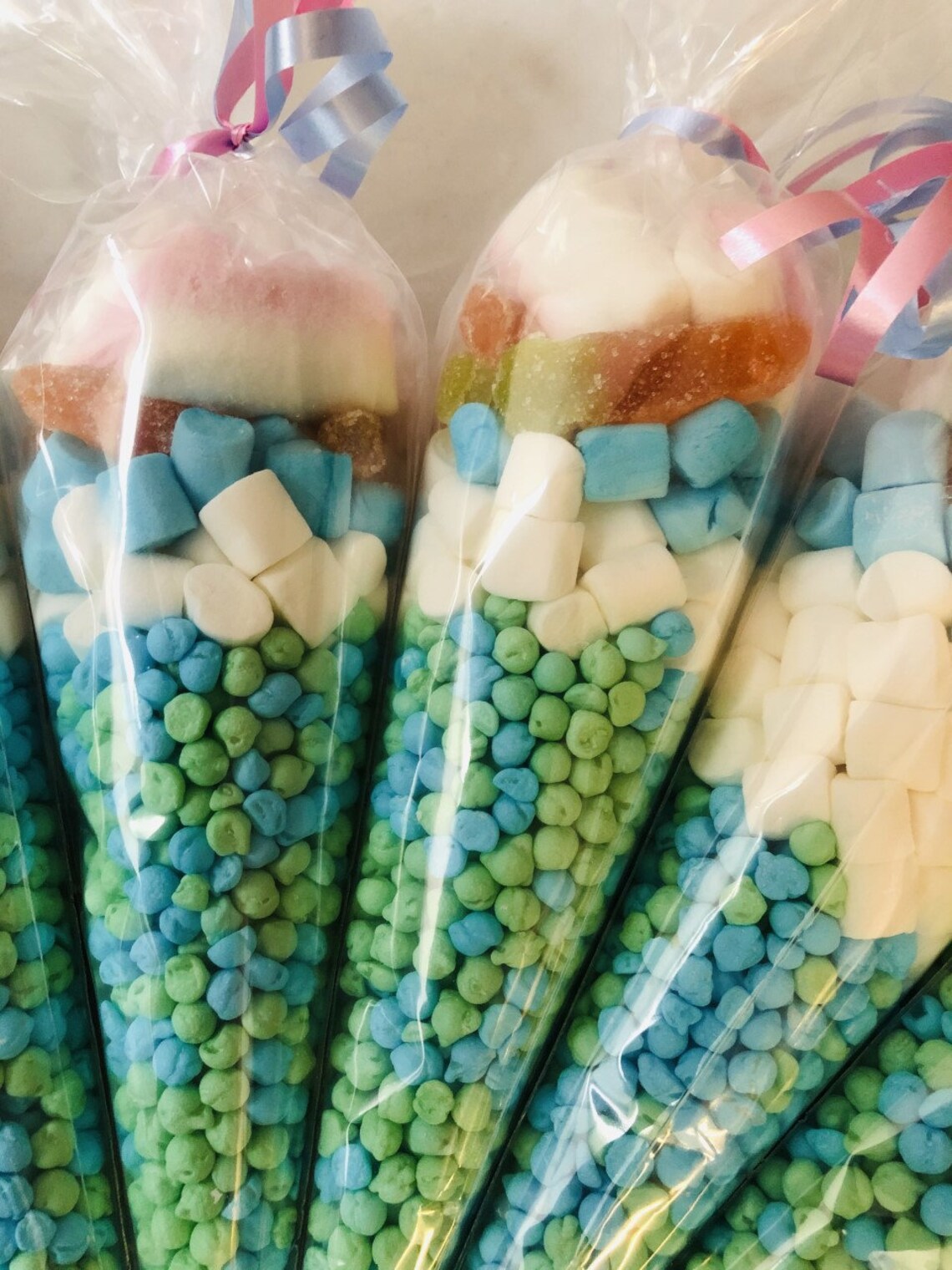 Blue & Green Millions Sweet Candy Cones Sweets Party Gift Etsy