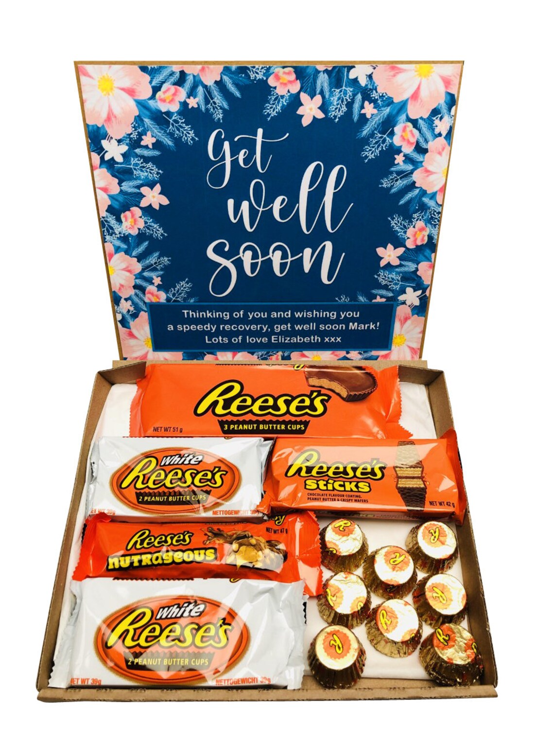 Get Well Soon Reeses Chocolate Gift Box Hamper Reese's | Etsy