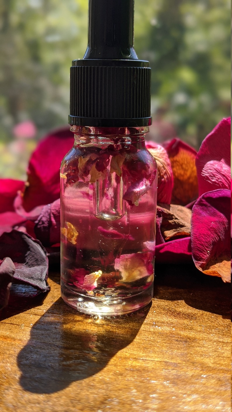 Rose Infused Oil Goddess Oil Spell Ingredient Rose Oil Etsy