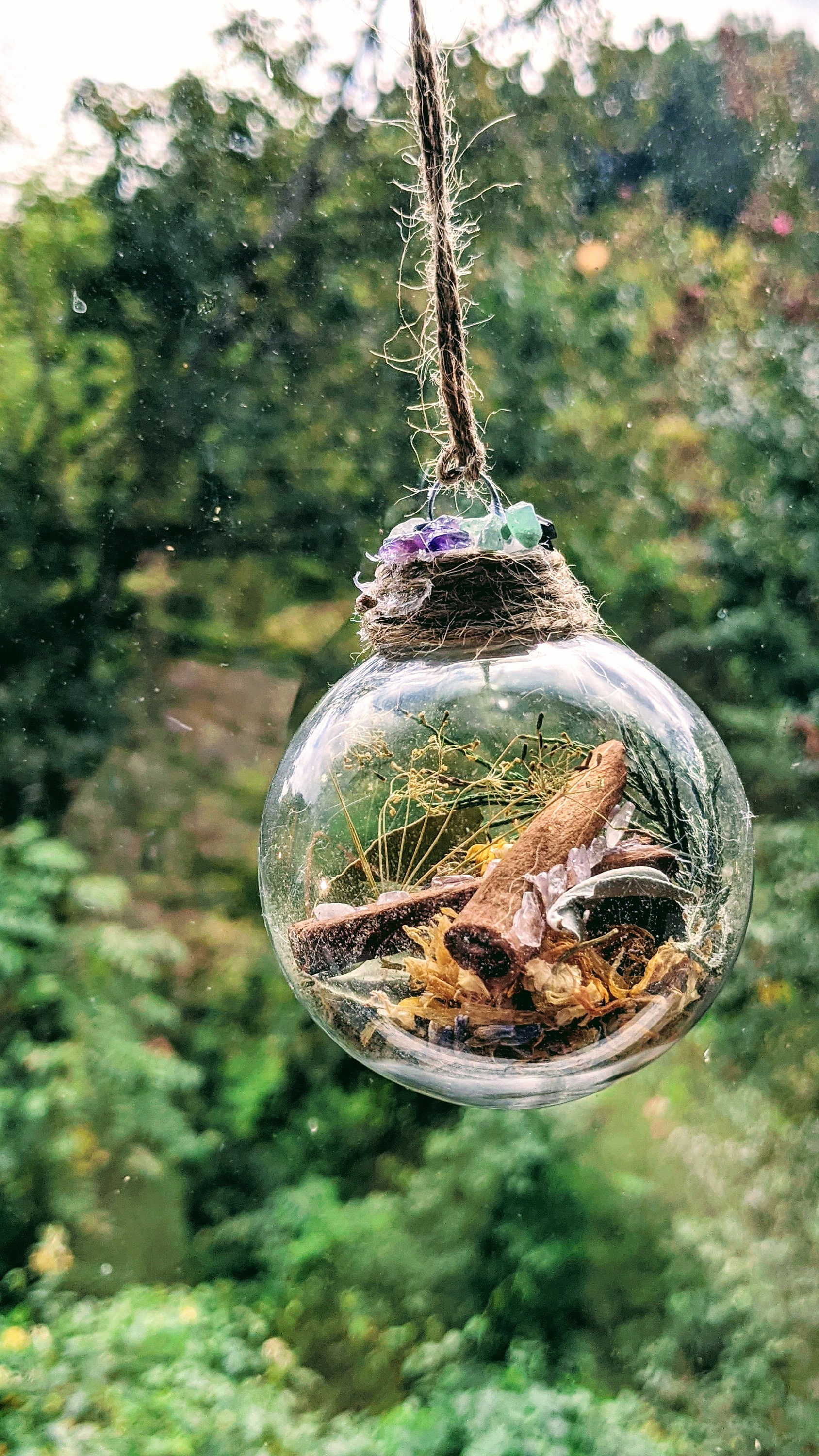 Anti-Anxiety Witch Ball - Witch ball - Home Blessing Ball - Home Prot…