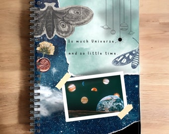 Spiral Notebook - Ruled Line - Witchy Gift - Journals - Universe and Space theme - Dream Journal - Motivational Journal - Stationary Art