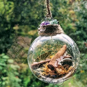 Amethyst Witch Ball - Witch ball - Home Blessing Ball - Home Protection Ball - Witches Amulet - Banish Negativity - Warding - Spell Ball