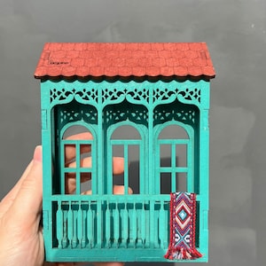 The balcony of the historical palace