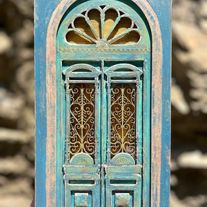 Handmade wooden lamp inspired by door from old Tbilisi(Georgia)