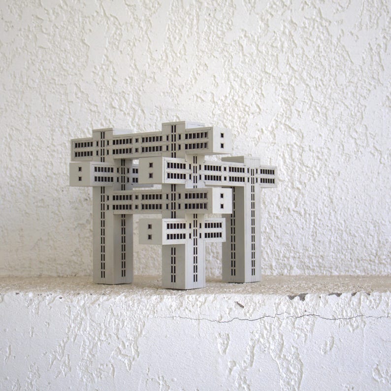 Brutalist Architecture Souvenir: Bank of Georgia Miniature Sculpture ...