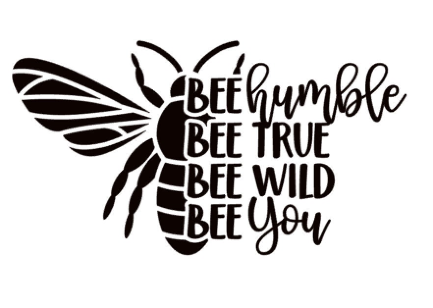 Bee Humble Bee True Bee Wild Bee You Vinyl Label/decal Etsy