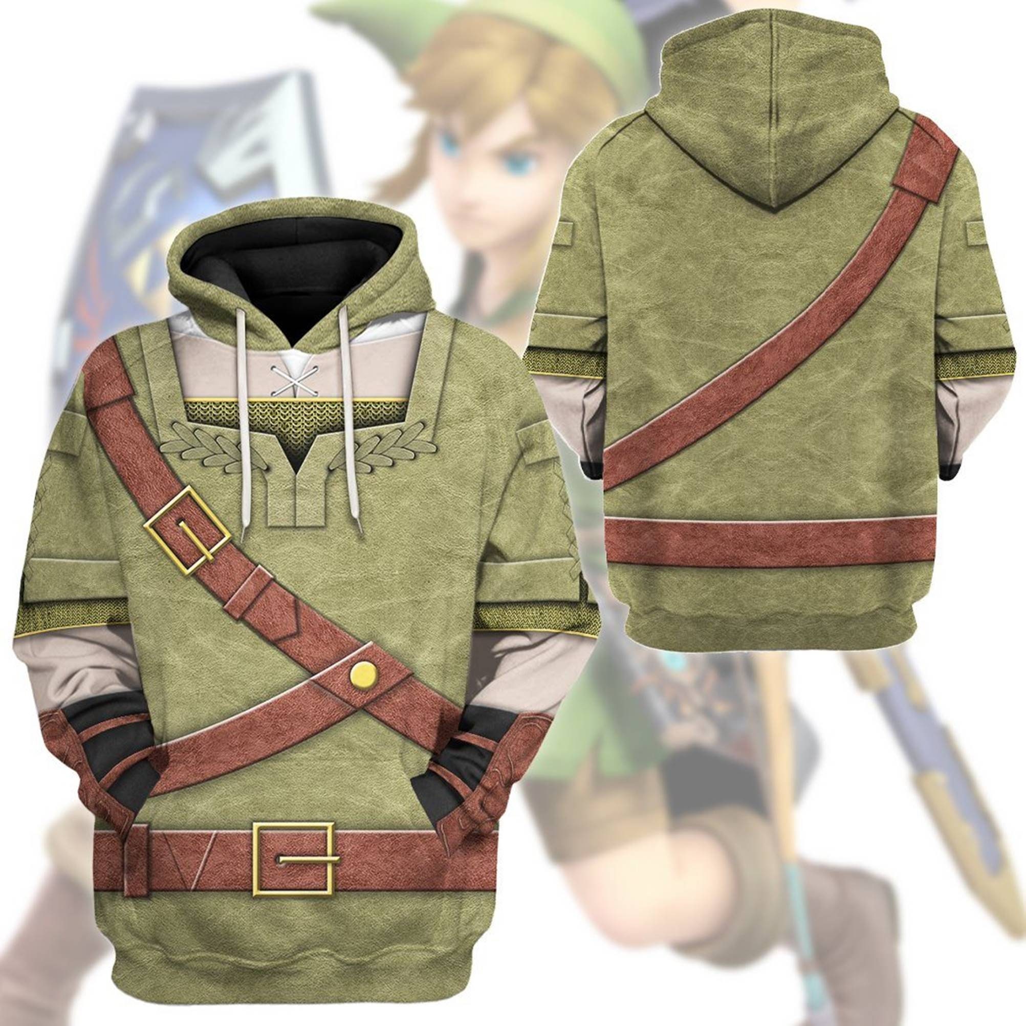 Zelda TOTK Link Realistic Hoodie