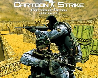CartoonStrike Photoshop Action