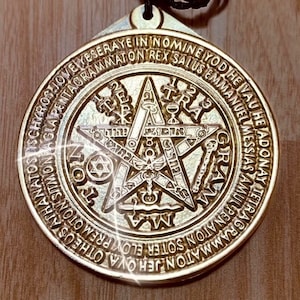 Tetragrammaton Medallion: Authentic Amulet for Protection & Courage