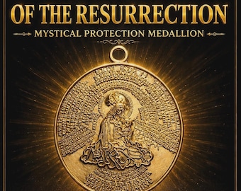 Virgin Mary of the Resurrection: Mystical Protection Medallion