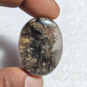 AAA+Top Quality 35X27X16MM Natural Lodolite Garden Quartz Oval Shape Pendant Loose Gemstone Cabochon For Healing Jewelry