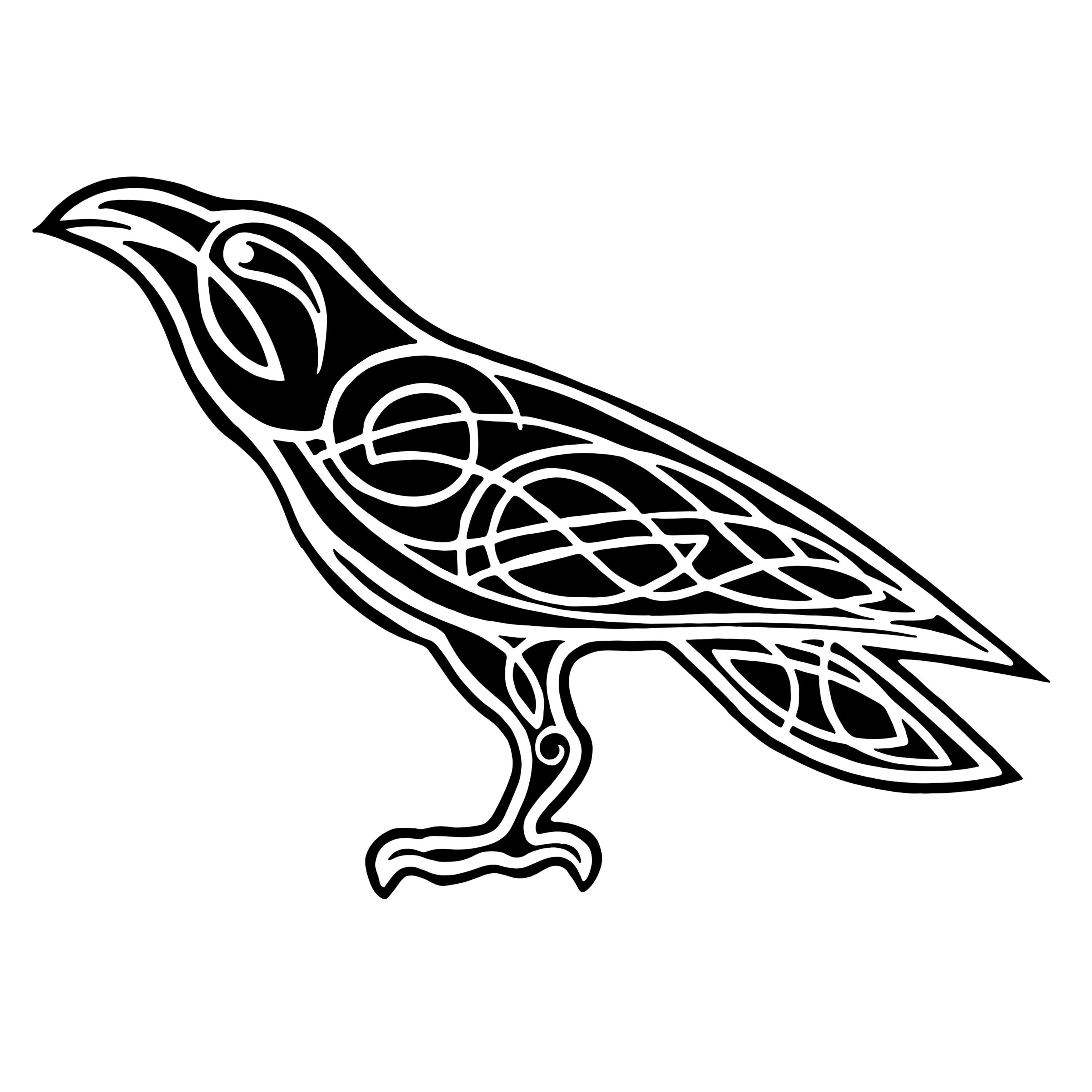 thumbnail image 2 of Morrigan Raven Crow Irish Celtic Norse Viking Badb Symbol 2 of 14