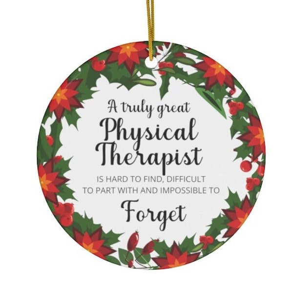 Physical Therapist Ornament Etsy