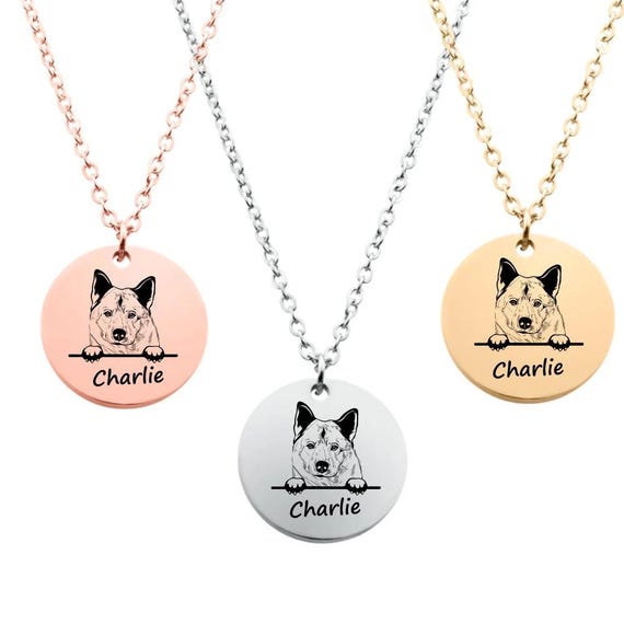 Norwegian Elkhound Dog Gifts ,personalized Charm Necklace Custom