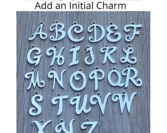 Silver Letter Charm, Silver Initial Charm, Letter Charms, Letter Pendant, Necklace Charms, Alphabet Charm, Sterling Silver, Silver Charm