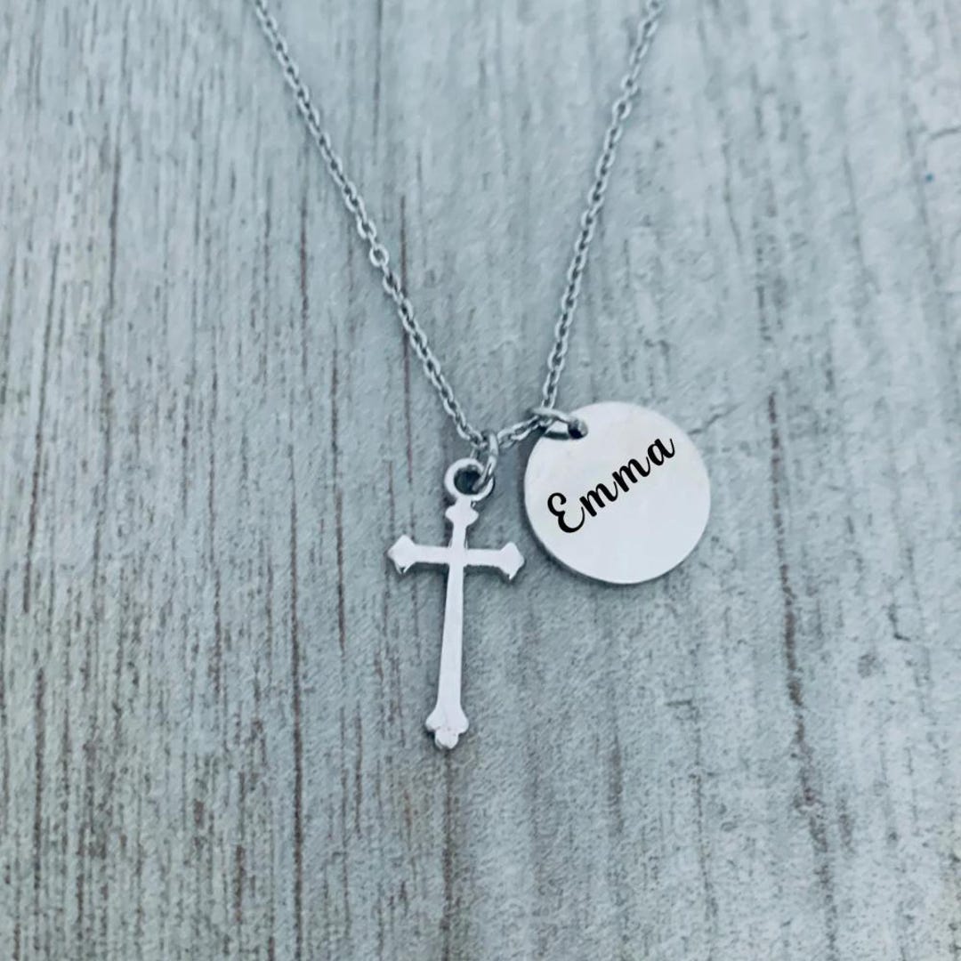First Communion Chains Personalized First Communion Necklace, First Holy Communion Gifts, 1st ...