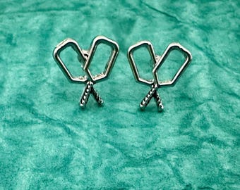 Pickleball Earrings, Pickleball Paddle Charm Stud Earrings,Pickleball Jewelry for Women, Womens Pickleball Gifts, Pickleball Player Gift