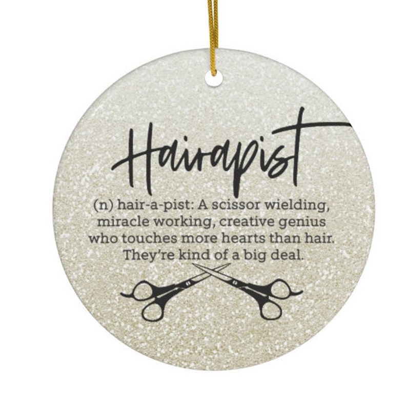 Hairstylist Ornament Hairdresser Christmas Ornament Funny Etsy