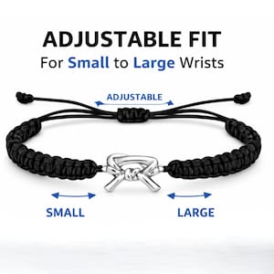 Martial Arts Belt Bracelet, Karate, Taekwondo, Jiu Jitsu Adjustable Rope Bracelet, Martial Artist Gift for Girls and Boys, Belt Jewelry image 3