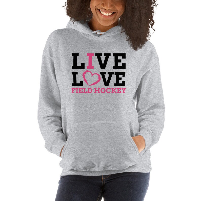 Field Hockey Hoodie Girls Field Hockey Sweatshirt Live Love Etsy