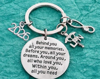 LPN Graduation Keychain, Custom 2026 Nursing Jewelry, She Believed She Could So She Did Nurse Gift, Nursing Graduation Gift RN Bracelet