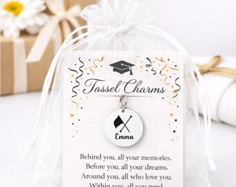 Personalized Color Guard Graduation Tassel Charm 2026 Senior Grad Color Guard Team Gift, Flag Spinning Keepsake