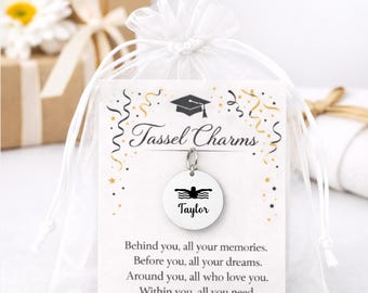 Personalized Swim Graduation Tassel Charm 2026 Senior Grad Swimmer Gift