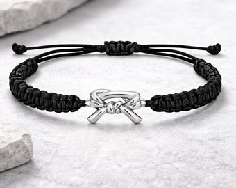 Martial Arts Belt Bracelet, Karate, Taekwondo, Jiu Jitsu Adjustable Rope Bracelet, Martial Artist Gift for Girls and Boys, Belt Jewelry