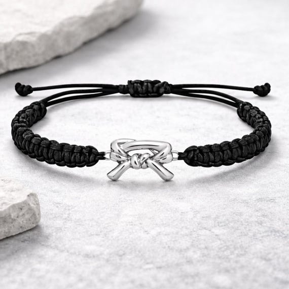 Martial Arts Belt Bracelet, Karate, Taekwondo, Jiu Jitsu Adjustable Rope Bracelet, Martial Artist Gift for Girls and Boys, Belt Jewelry