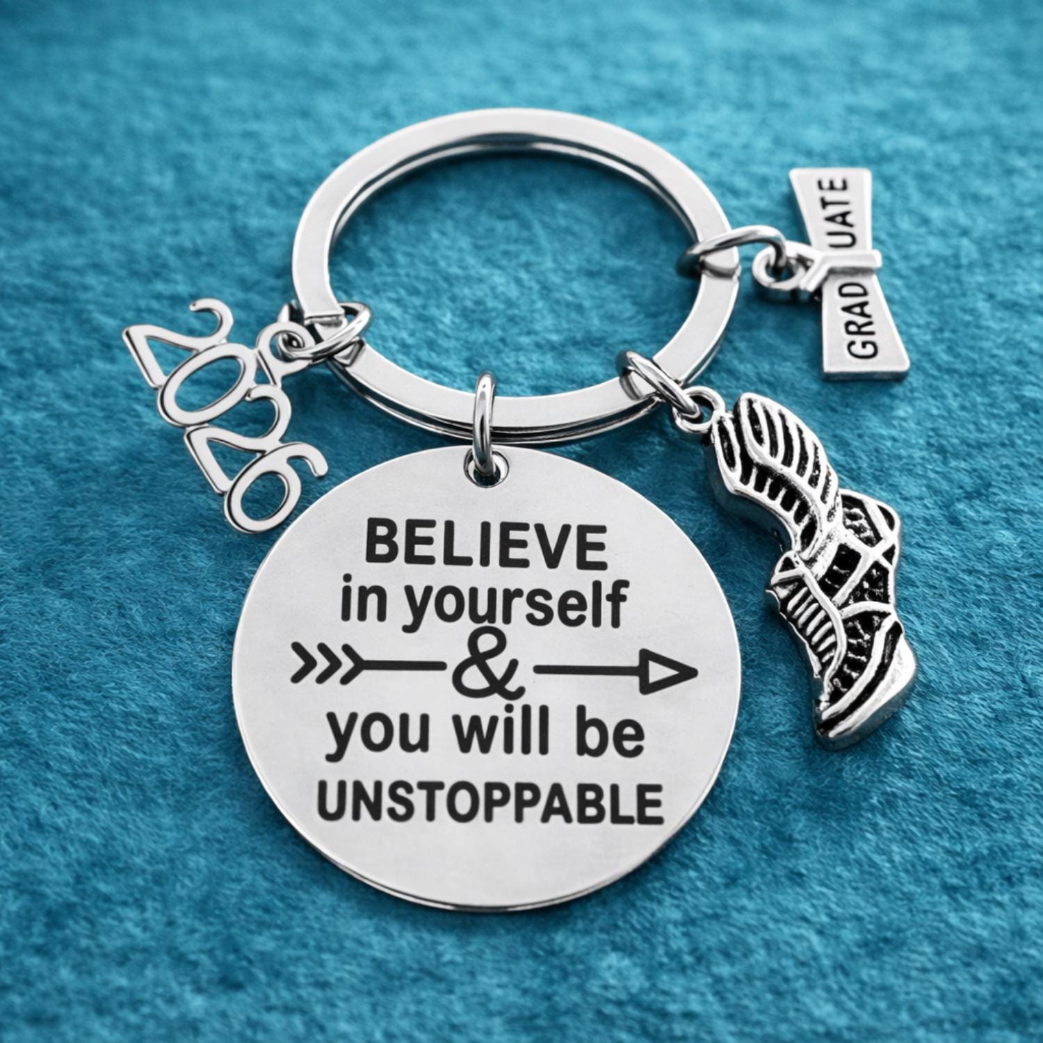 Track Keychains Track and Field Graduation Keychain 2026 Behind You All Your Memories ...