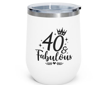 40th Birthday Gift, Vintage 1982 Birthday Tumbler, Born In 1982, Wine Tumbler, Wine Lover Gift, Birthday Wine Tumbler, 40th Tumbler