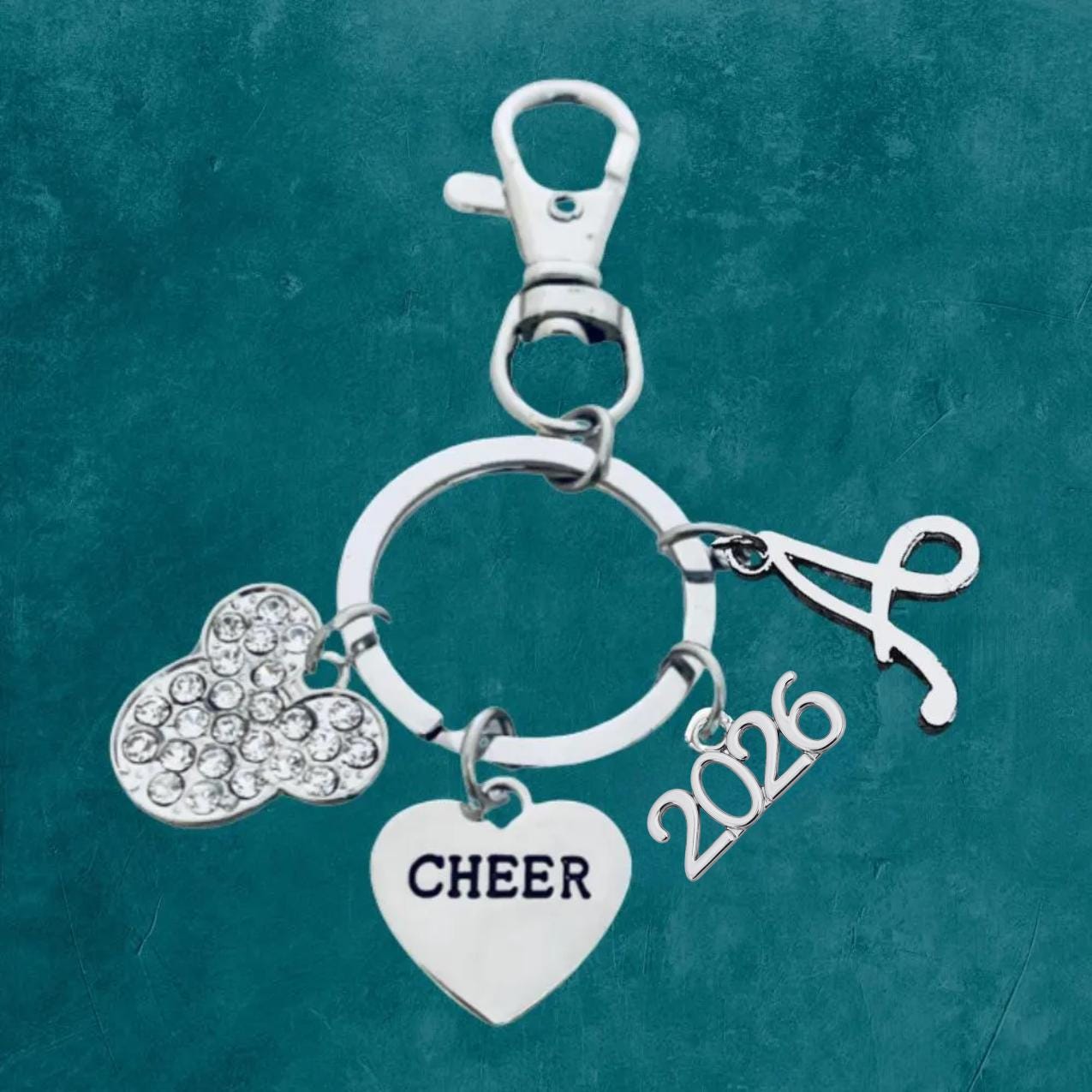Personalized 2026 All Star Cheer Keychain, Cheer Summit Zipper