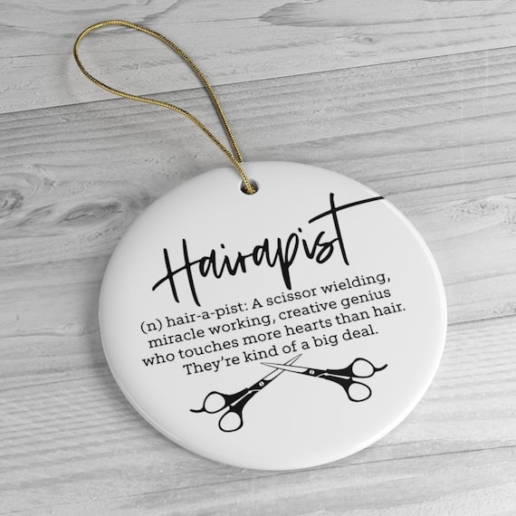 Hairstylist Ornament Hairdresser Christmas Ornament Funny Etsy