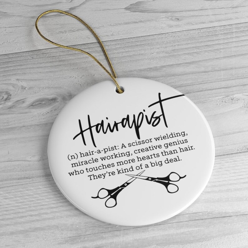 Hairstylist Ornament Hairdresser Christmas Ornament Funny Etsy