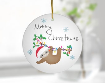 Sloth Ornament, Christmas Gift, Gift For Mom, Gifts for Mom Christmas From Daughter