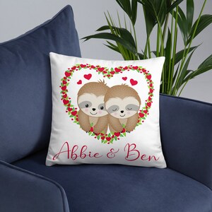 Personalized Love Cushion, Valentines Day, Gift For Her, Girlfriend Gift