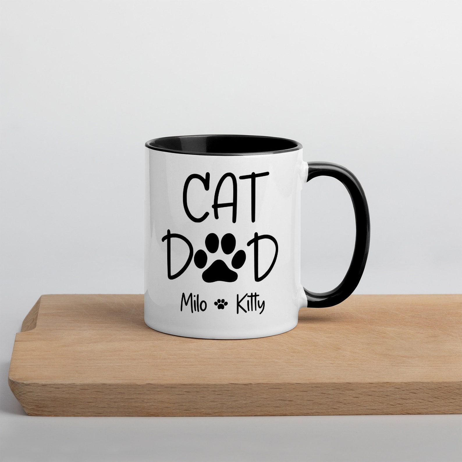Custom Cat Mug Personalized Cat Dad Mug Pet Parent Gift Etsy