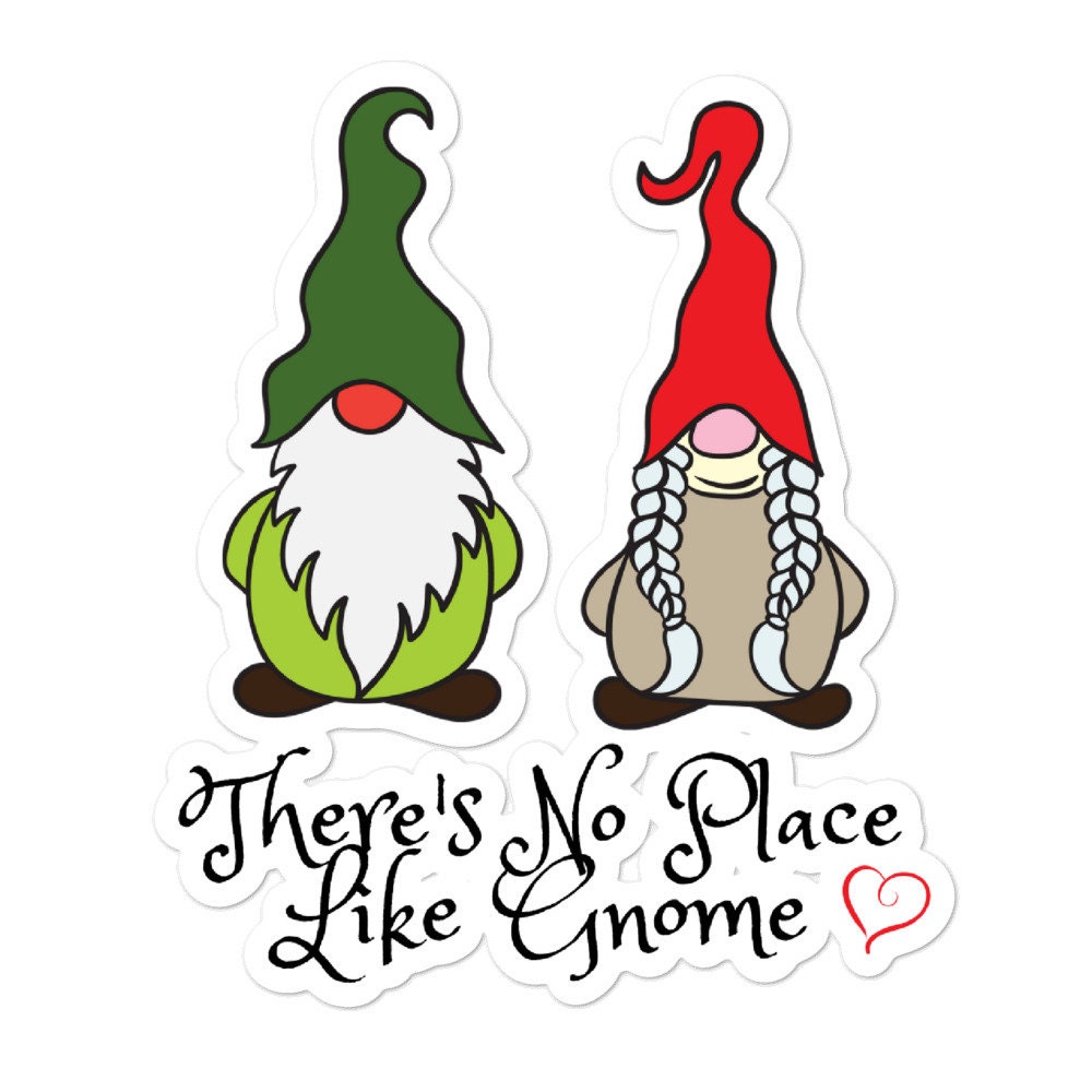 Gnome Sticker Scandinavian Gnome Decal Tomten Laptop Sticker Nisse