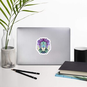 Lion Sticker ~ Lion Wall Decal ~ Big 5 Sticker ~ Vinyl Lion Sticker ~ Laptop Stickers ~ Wildlife Sticker ~ Geometric Sticker