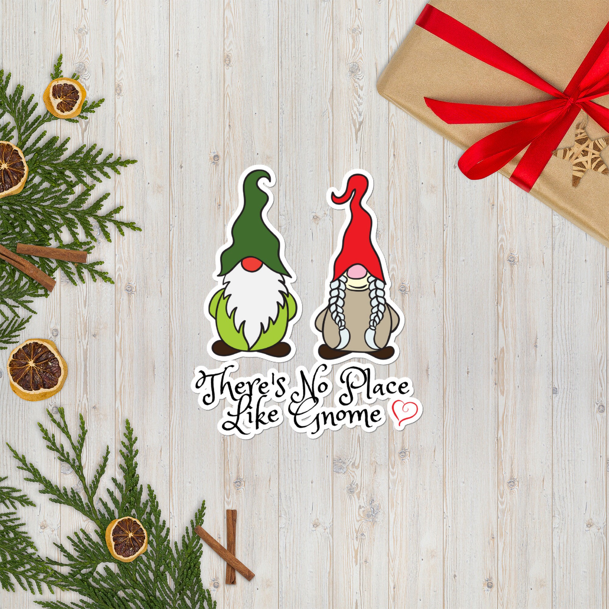 Gnome Sticker Scandinavian Gnome Decal Tomten Laptop Sticker Nisse