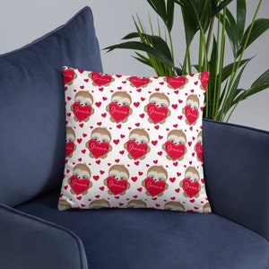 Personalized Valentine Cushion, Valentines Gift, Gift For Her, Gift For Wife