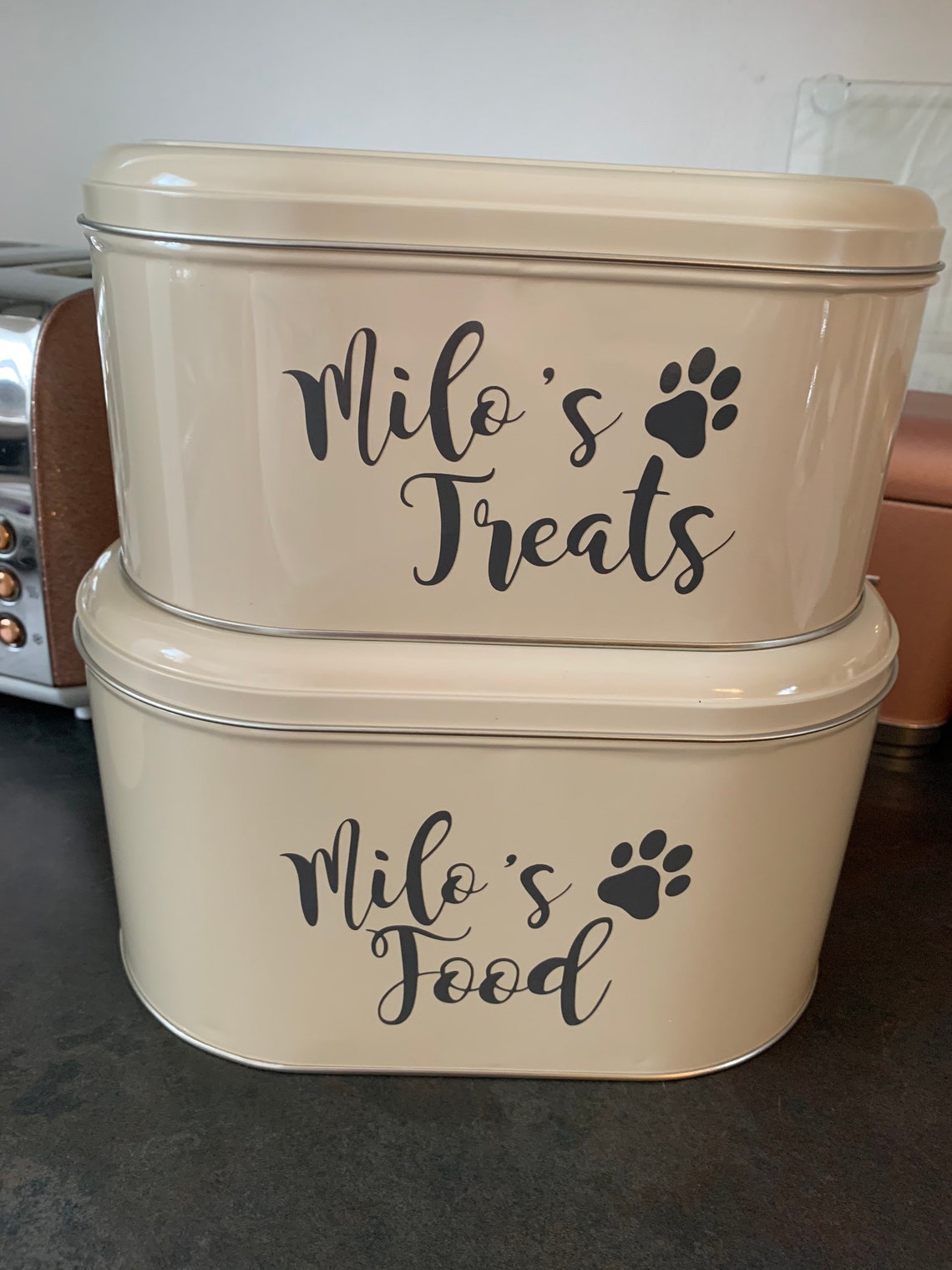 Personalisierte Hunde leckerli DoseAufbewahrung Etsy