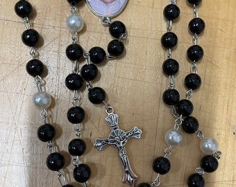 Rosary Beads-Memorial Beads-Religious Beads-custom-Loss of a loved one-catholic Beads-photo-personalised-custom-prayer Beads-car-gift/gifts