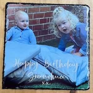 Foto leisteen cadeau, foto rock leisteen, aangepaste foto leien, huwelijkscadeau, verjaardag, moederdag, heden, verjaardag, 20cmx20cm, gepersonaliseerde,