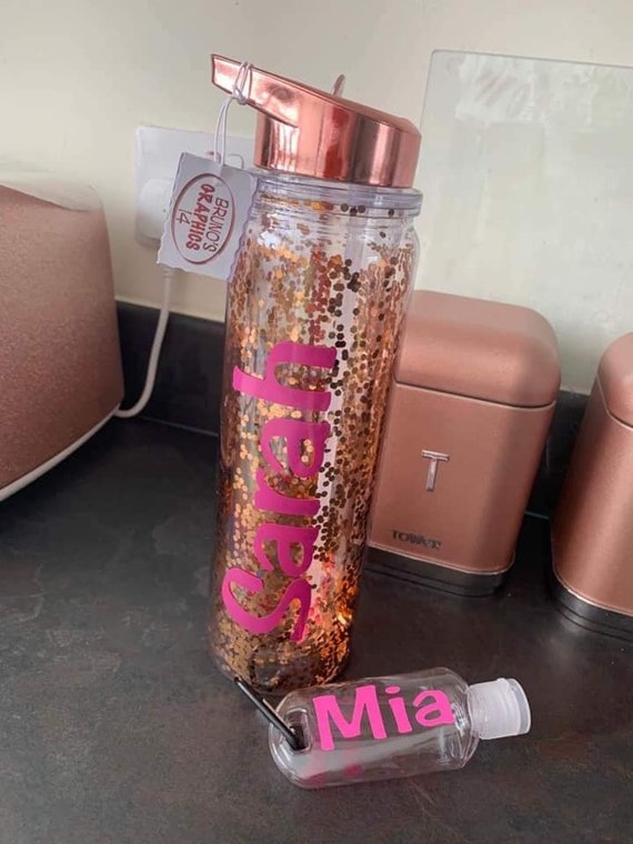 Kids Personalized Summer Water Bottle with Snack Container
